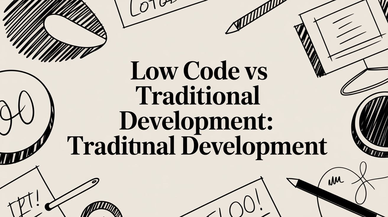 Low Code vs Traditional Development: low code vs traditional development