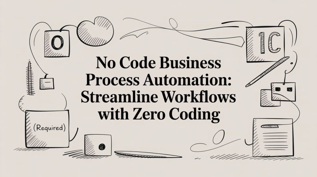 No code business process automation: Streamline workflows with zero coding