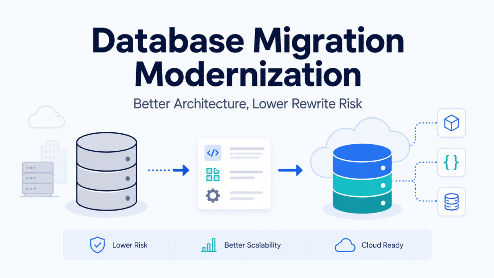 Database migration and modernisation flow