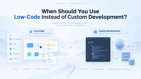 Low-Code vs Custom Development: When to Use Each