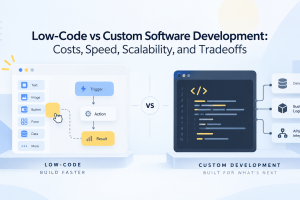 Low-Code vs Custom Software Development: Cost & Scalability